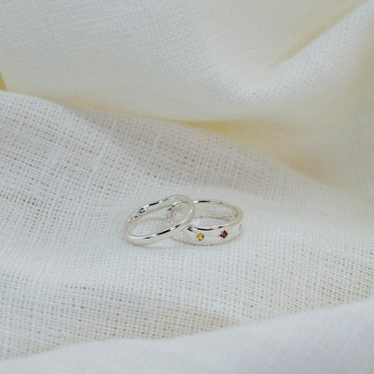 Together Rings. Stacker rings. Diamond rings. Mens ring.