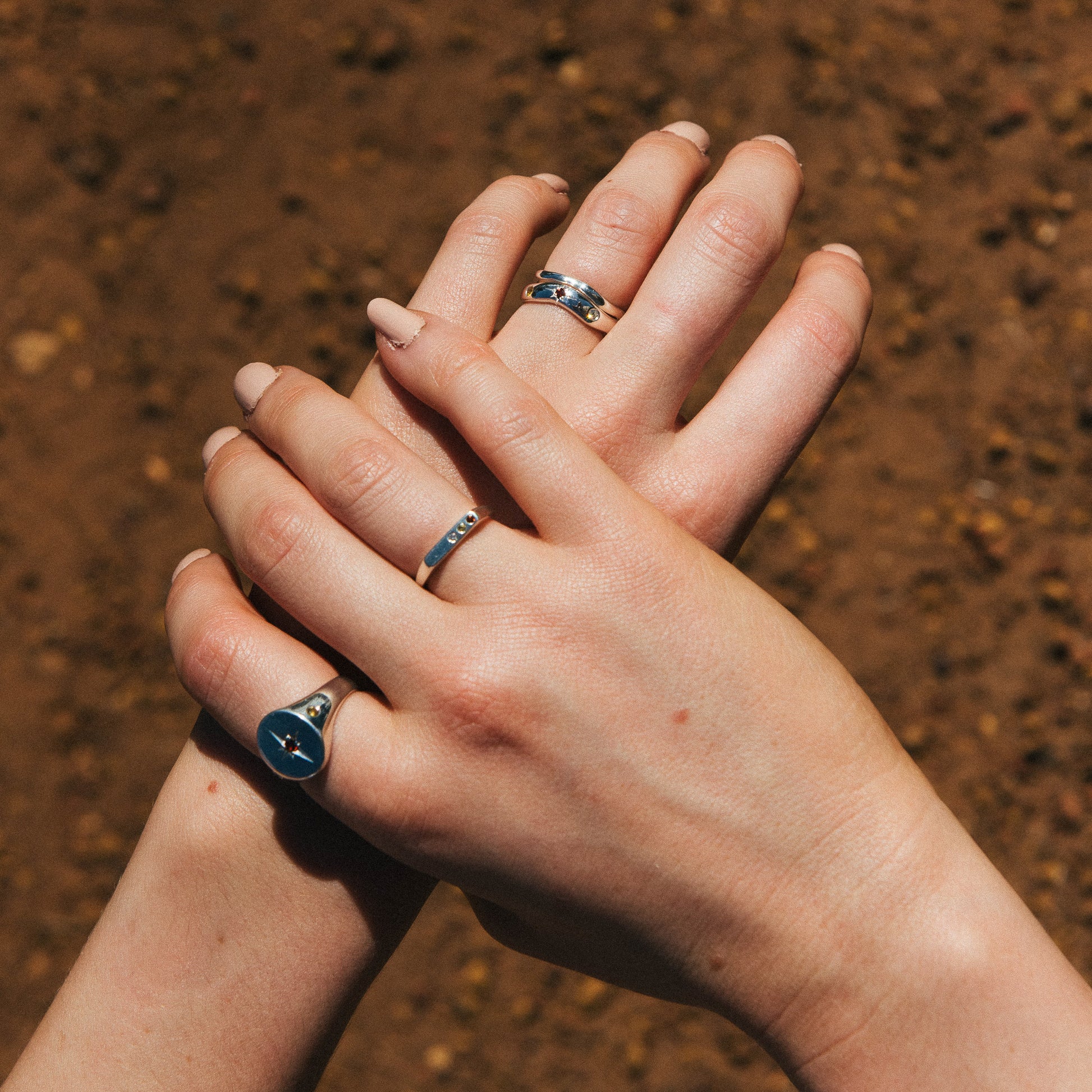 Together Rings. Stacker rings. Diamond ring. Womens ring.